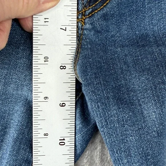 FRAME Le Crop Mini Boot Jeans Womens 24 Blue Medium Wash High Rise Denim - Picture 5 of 15